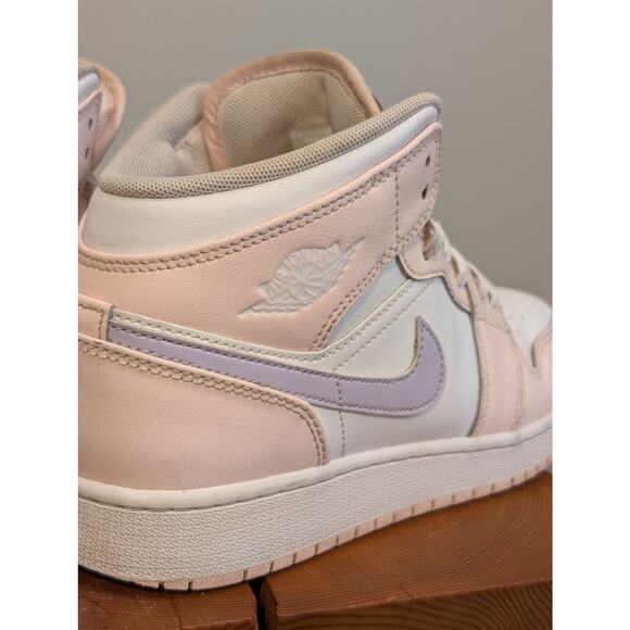 Nike Air Jordans Mid High Pink/Purple Athletic Casual Fashion - Size 6Y - Picture 7 of 9